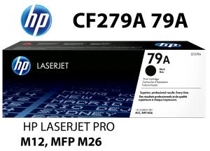CF279A HP CARTUCCIA TONER NERO alta qualità copertura  1000 pagine  stampanti: HP LASERJET PRO M12A M12W MFP M26A M26NW