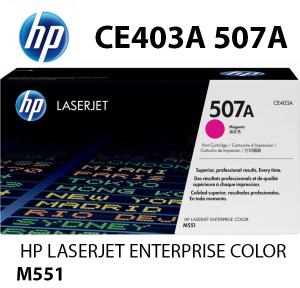 HP CE403A 507A Toner Magenta 6000 pagine  stampanti: HP LaserJet Enterprise 500 Color M551 n xh dn MFP M575 f c dn M570 dn dw