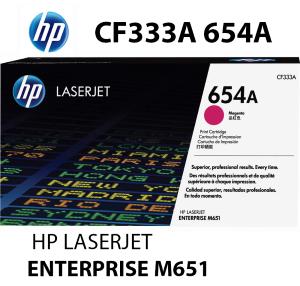 HP CF333A 654A Toner Magenta 15000 pagine  stampanti: HP Color LaserJet Enterprise M651 dn n xh