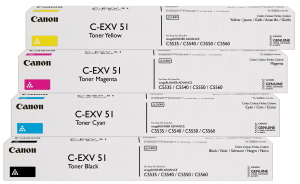 CANON C-EXV51 (C-EXV51BK/C/M/Y) Toner Multipack 4 colori