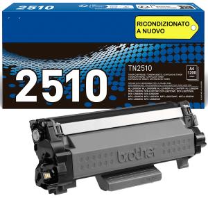 TN-2510 Cartuccia toner 1.200 pagine stampanti Brother DCP HL MFC -L 2620 2627 2660 2665 2400 2445 2447 2865 2800 2827 2835 2860 2960 2980 DW DWE DWXL