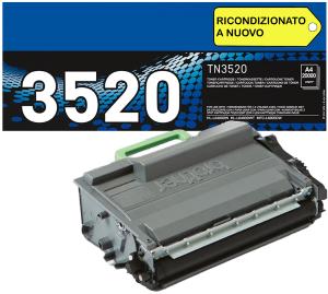TN-3520 Cartuccia toner 20.000 pagine stampanti Brother HL-L6400DW MFC-L6900DW